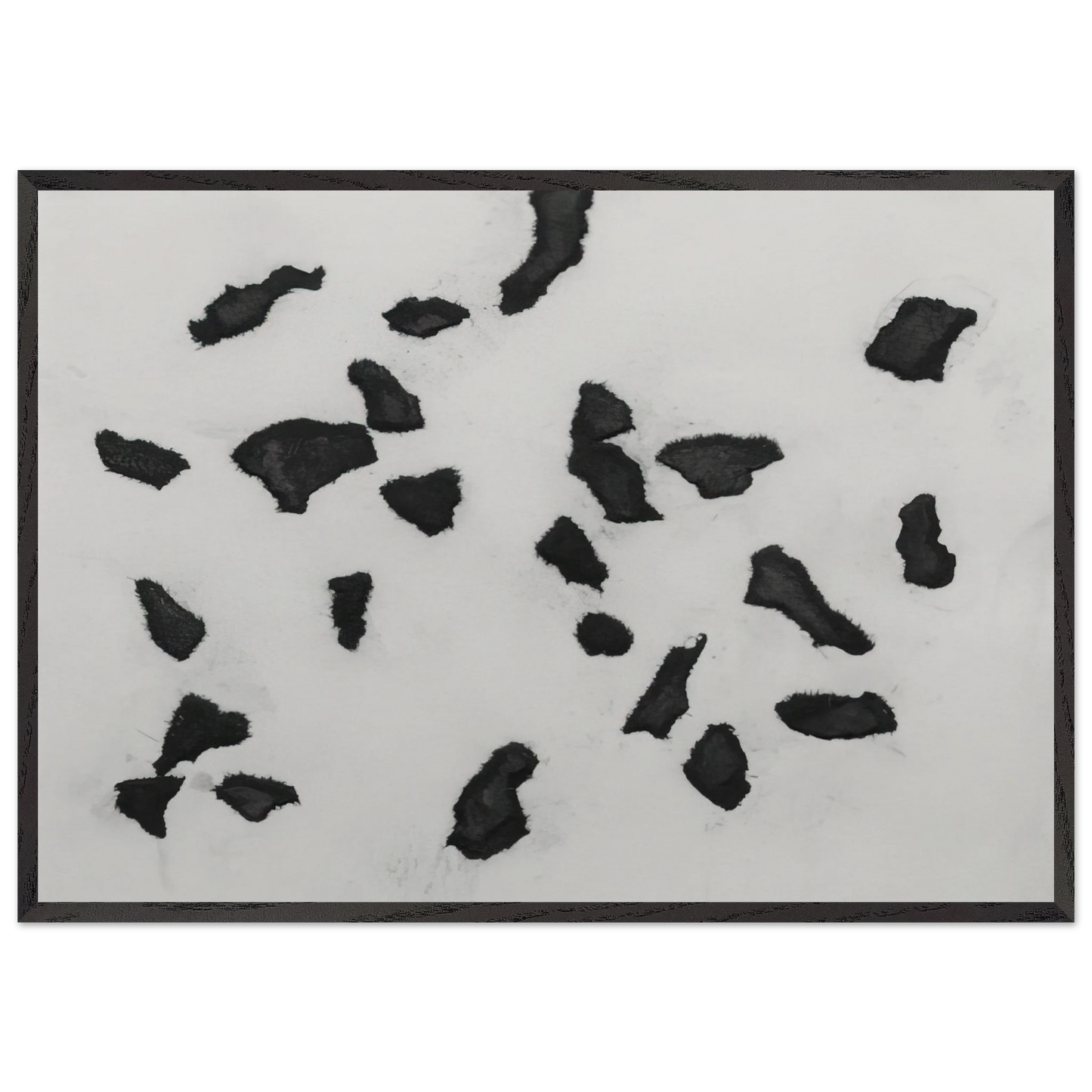 According to the Laws of Chance - Jean Arp 70x100 cm / 28x40 inches Framed Art Print – Black Wooden Frame