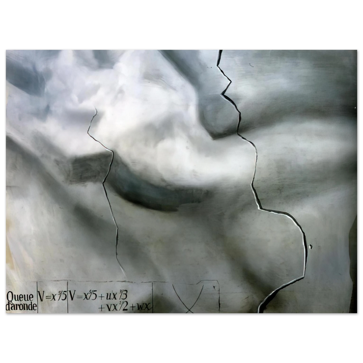 Salvador Dali - TOPOLOGICAL ABDUCTION OF EUROPE HOMAGE TO RENE THOM 75x100 cm / 30x40inches Fine Art Poster