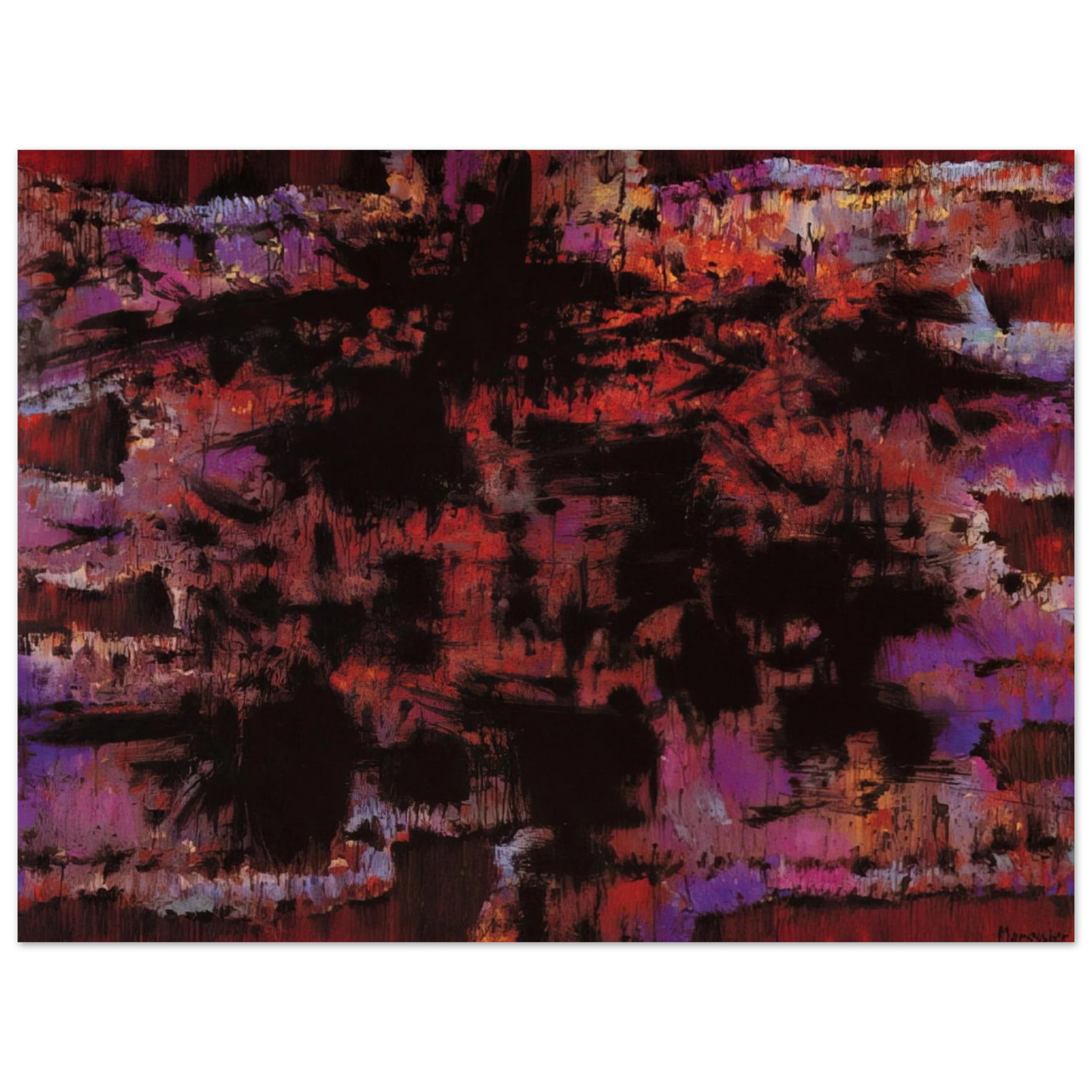 Alfred Manessier - Pour la mère d'un condamné à mort - 1975 Fine Art Poster - Default Title