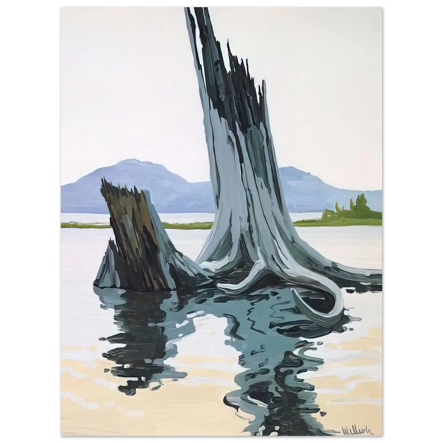 Neil Welliver - Stumps and Allagash - 1998 Fine Art Poster - Default Title