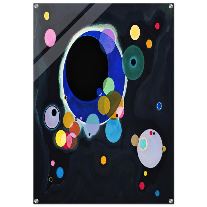 SEVERAL CIRCLES 1926 - Wassily Kandinsky Acrylic Print - 70x100 cm / 28x40″ inches