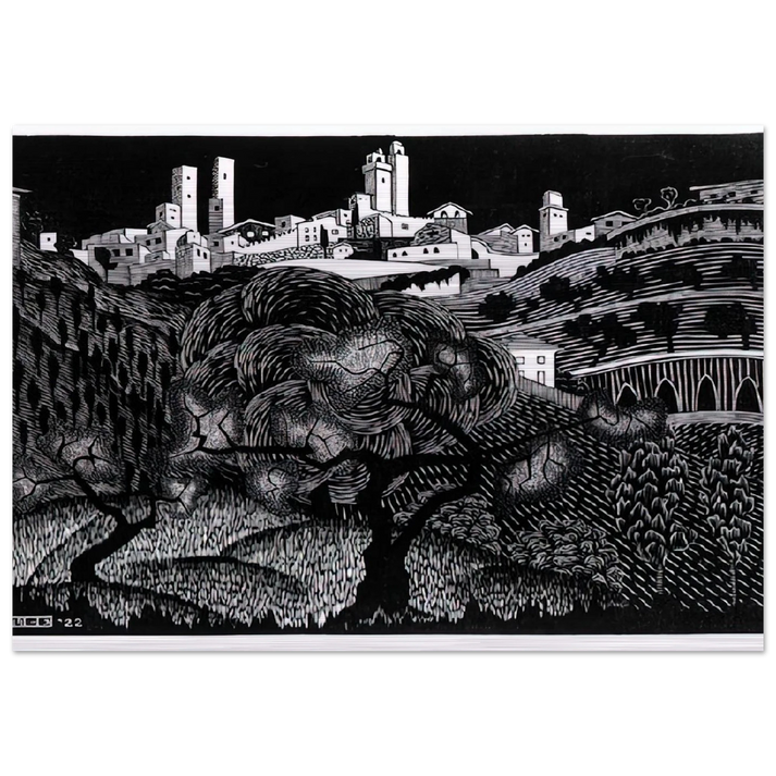 ESCHER (10) - MC Escher Brushed Aluminum Print - 70x100 cm / 28x40 inches | MC Escher Aluminum Print | MC Escher Prints