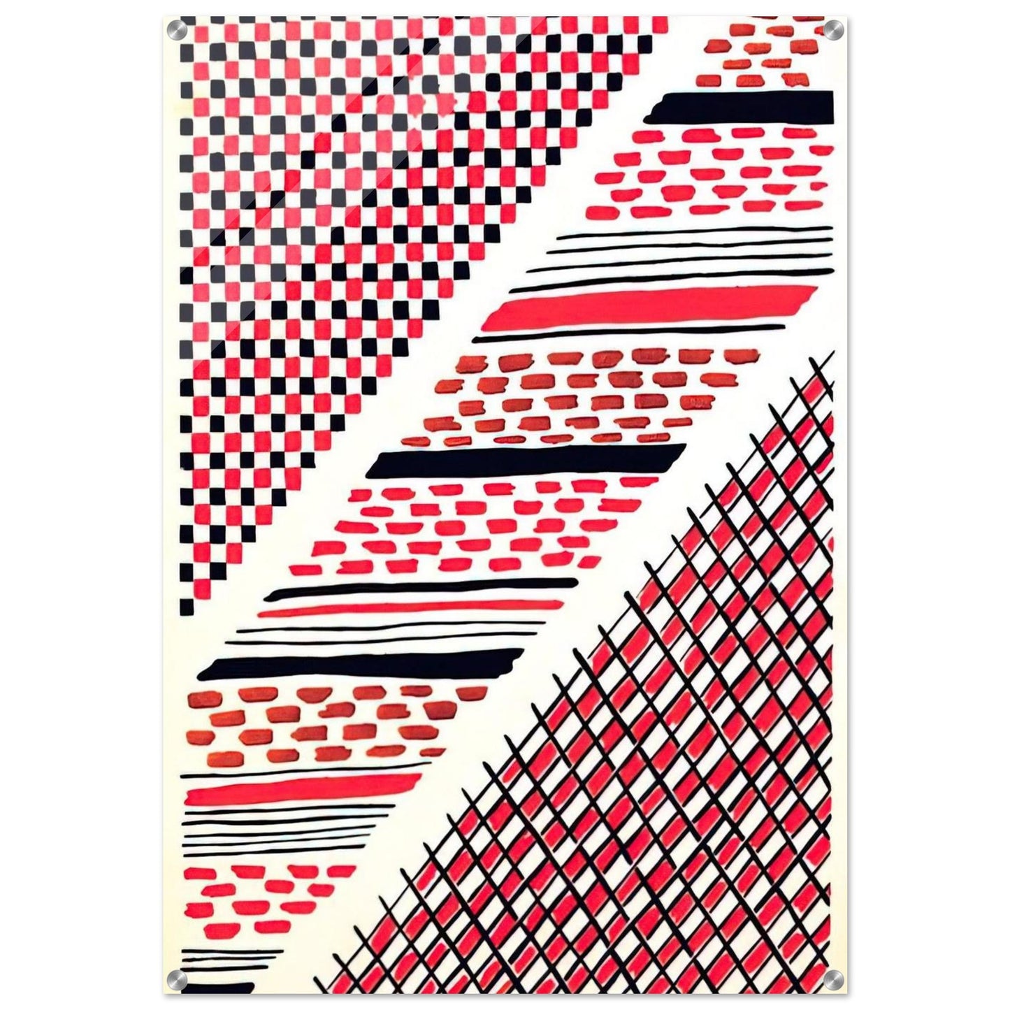 COMPOSITION 13 - Sonia Delaunay Acrylic Print - 70x100 cm / 28x40″ inches