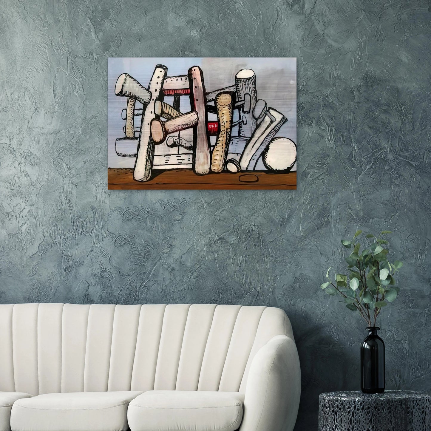 UNTITLED 1980 - Philip Guston Brushed Aluminum Print - 70x100 cm / 28x40 inches | Philip Guston Aluminum Print | Philip Guston Prints