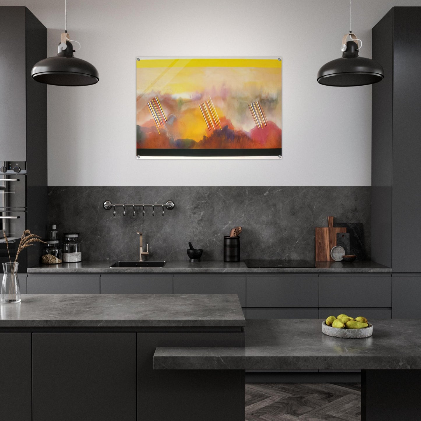 Younger than the Sun - 1990 - Ronnie Landfield Acrylic Print - 70x100 cm / 28x40″ inches