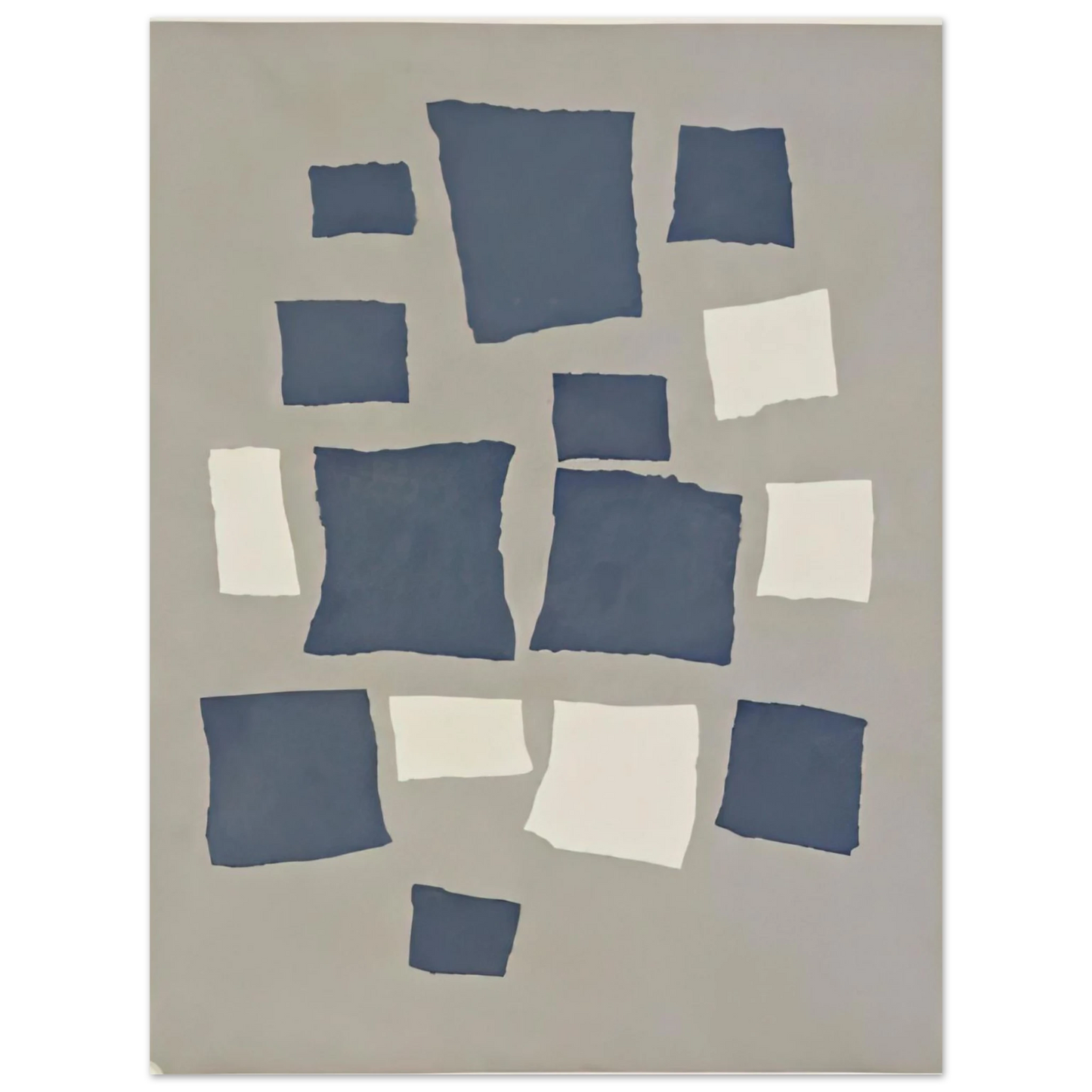 Jean Arp - Collage with Squares Arranged According to the Laws of Chance Fine Art Poster - Default Title