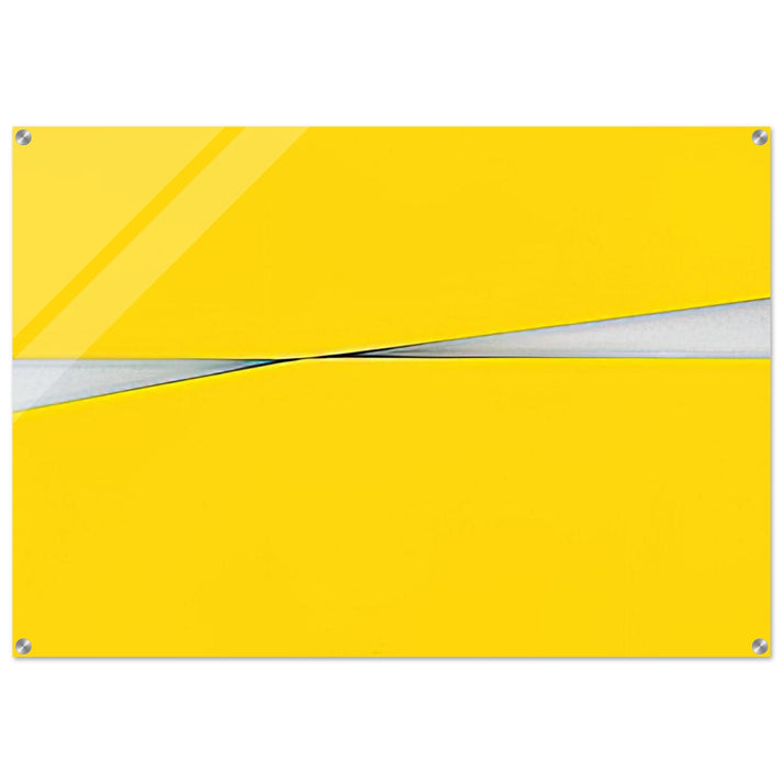 Amarillo - 1971 - Carmen Herrera Acrylic Print - 70x100 cm / 28x40″ inches
