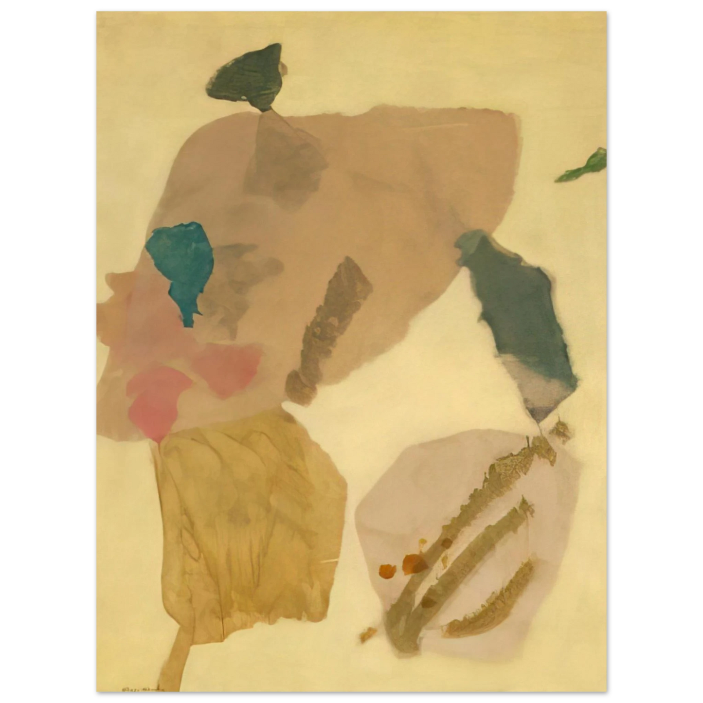 Kenzo Okada - Lemon Yellow - 1950 Fine Art Poster - Default Title