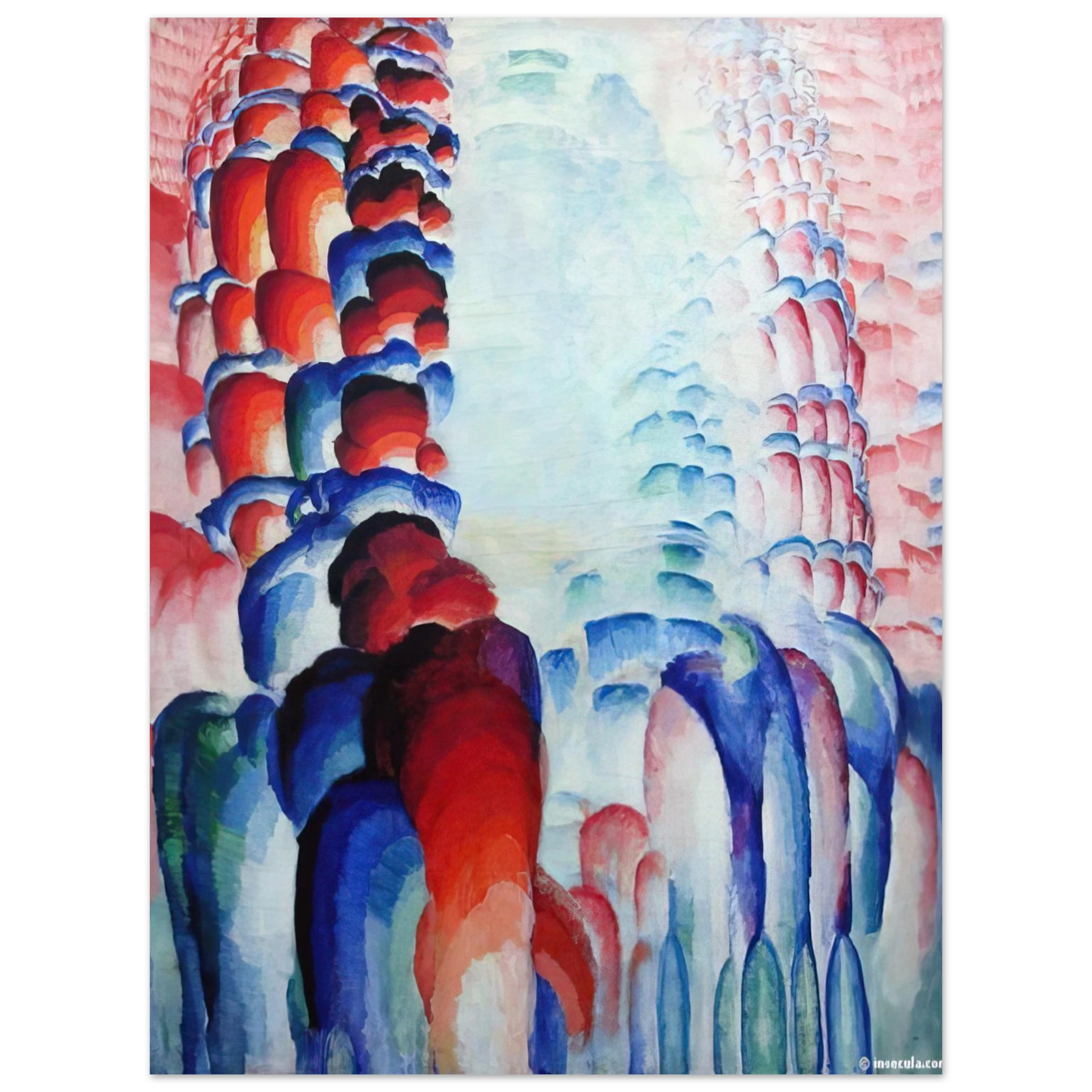 Frantisek Kupka - Hindu Motif, or Graduated Red Fine Art Poster - Default Title