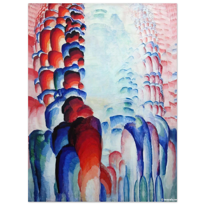 Frantisek Kupka - Hindu Motif, or Graduated Red 75x100 cm / 30x40inches Fine Art Poster