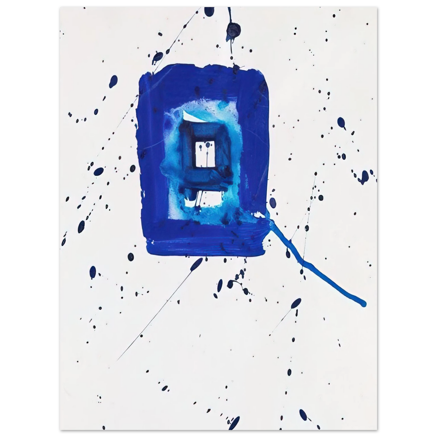 Sam Francis - Blue Frame Fine Art Poster - Default Title