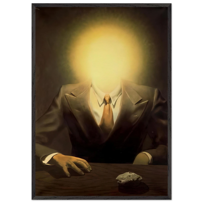 THE PLEASURE PRINCIPLE PORTRAIT OF EDWARD JAMES 1937 - Rene Magritte 70x100 cm / 28x40 inches Framed Art Print – Black Wooden Frame