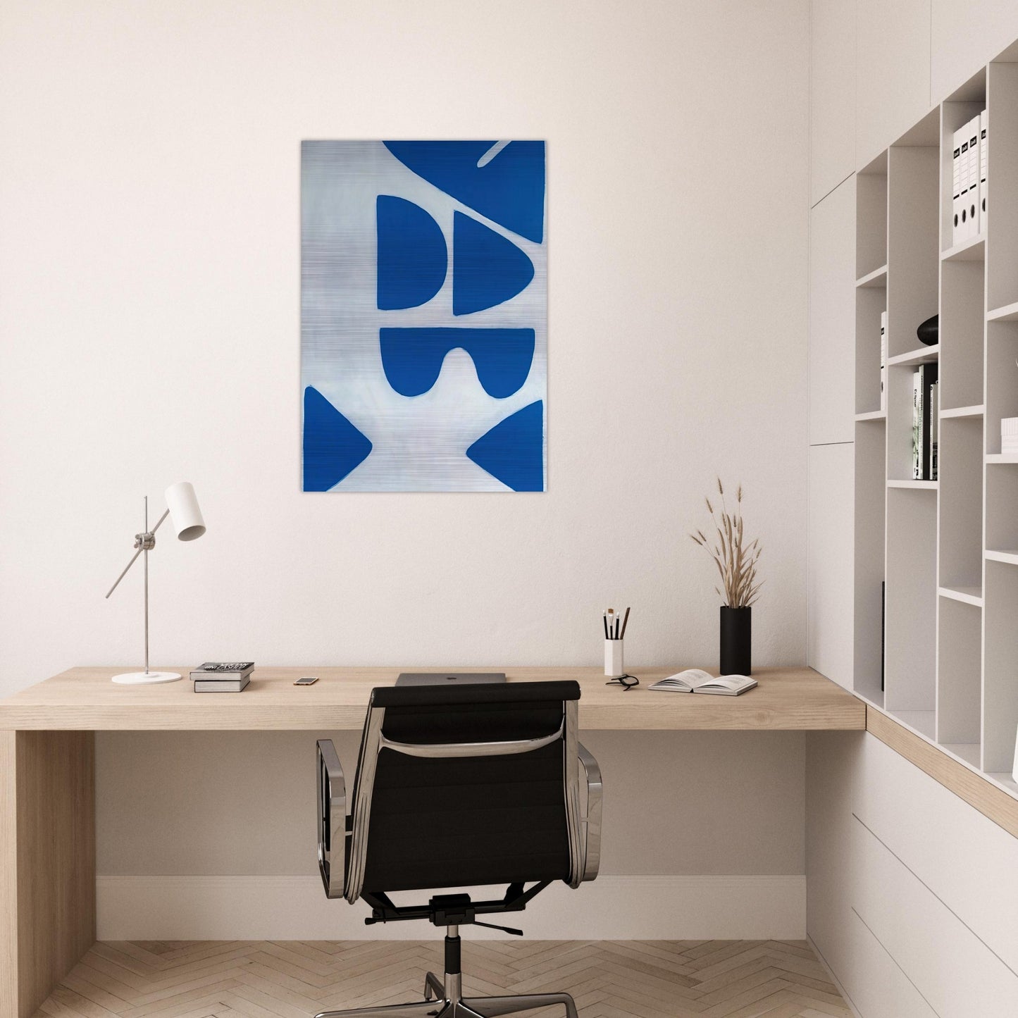 Berlin Blues 6 - 1966 - William Scott Brushed Aluminum Print - 70x100 cm / 28x40 inches | William Scott Aluminum Print | William Scott Prints