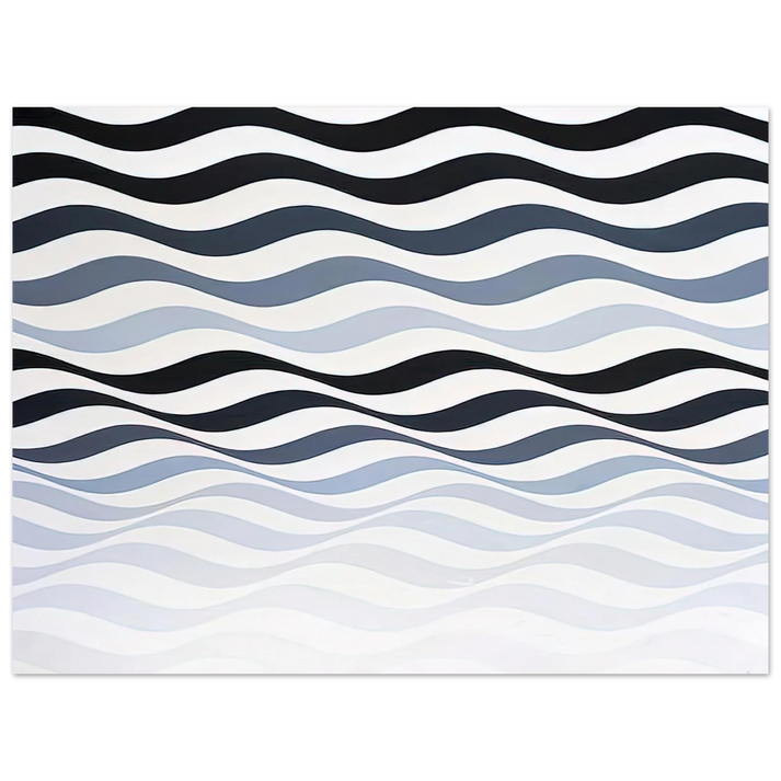 Bridget Riley - ARREST 3 1965 75x100 cm / 30x40inches Fine Art Poster