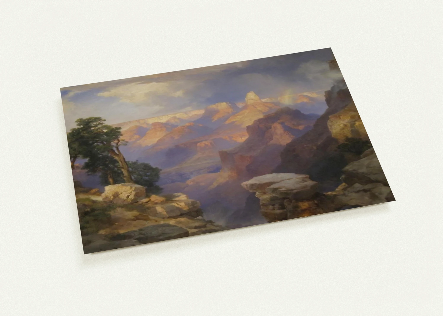 Grand Canyon with Rainbow By Thomas Moran Pack of 10 Post Cards | Thomas Moran Post Cards | A6 (10.5 x 14.8 cm) - 4.1 x 5.8 inches