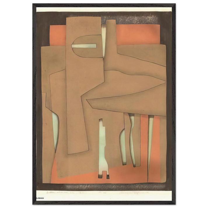 Bottles at the Bar - 1978 - Hiroyuki Tajima 70x100 cm / 28x40 inches Framed Art Print – Black Wooden Frame