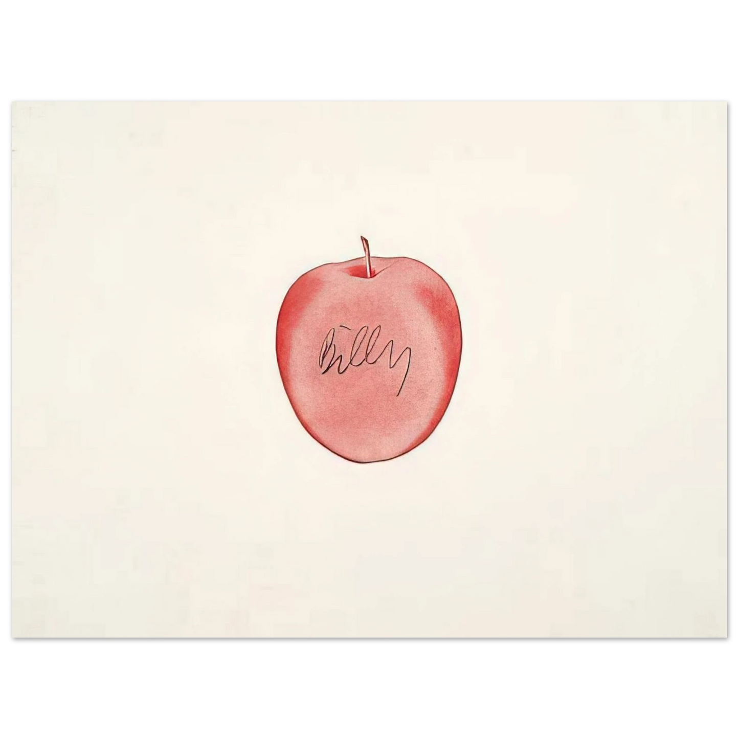 Billy Apple - Red Apple - 1996 Fine Art Poster - Default Title