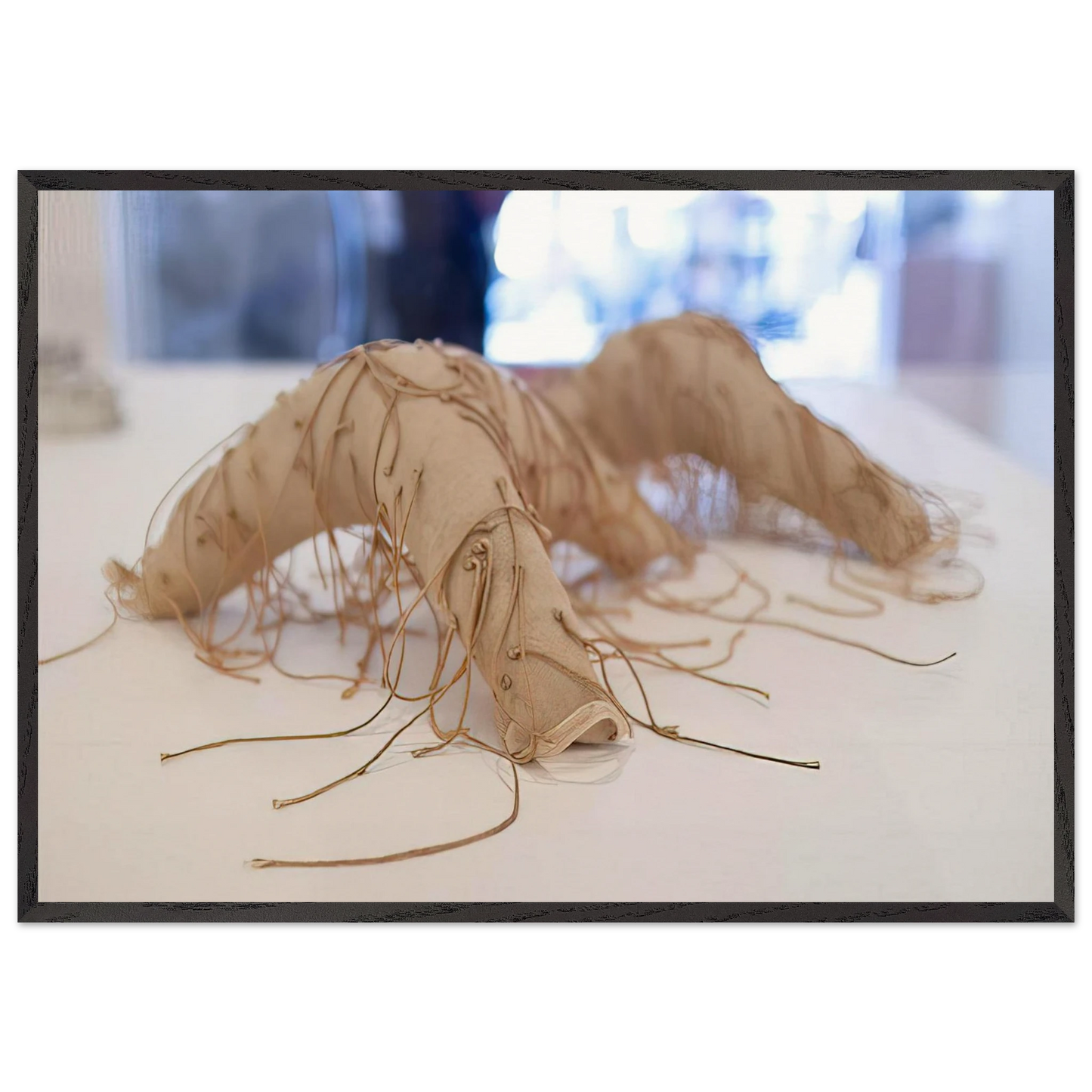 UNTITLED 1 N4 - Eva Hesse 70x100 cm / 28x40 inches Framed Art Print – Black Wooden Frame