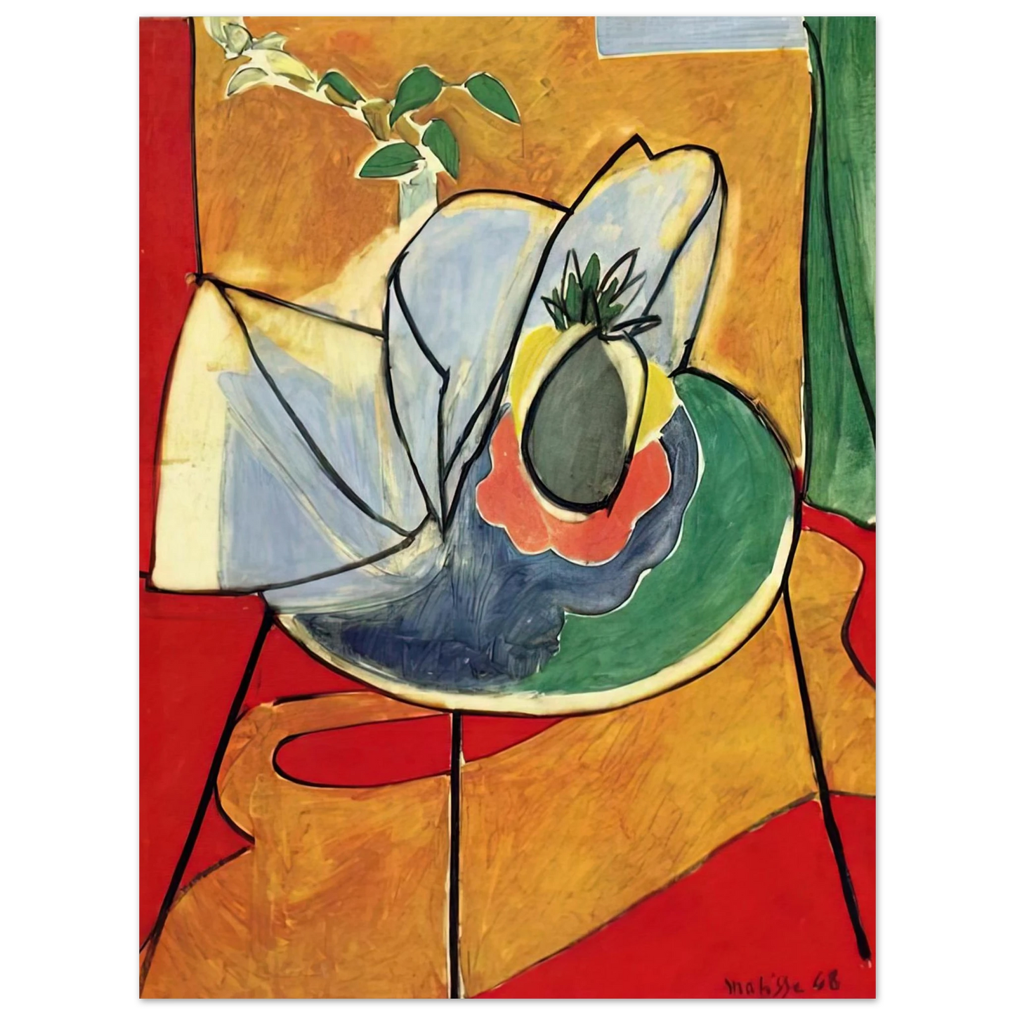 Henri Matisse - THE PINAPPLE 1948 Fine Art Poster - Default Title