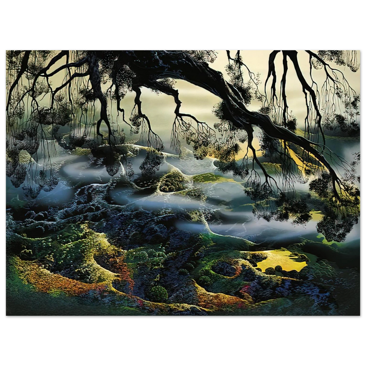 Eyvind Earle - Fog Passes By 75x100 cm / 30x40inches Fine Art Poster