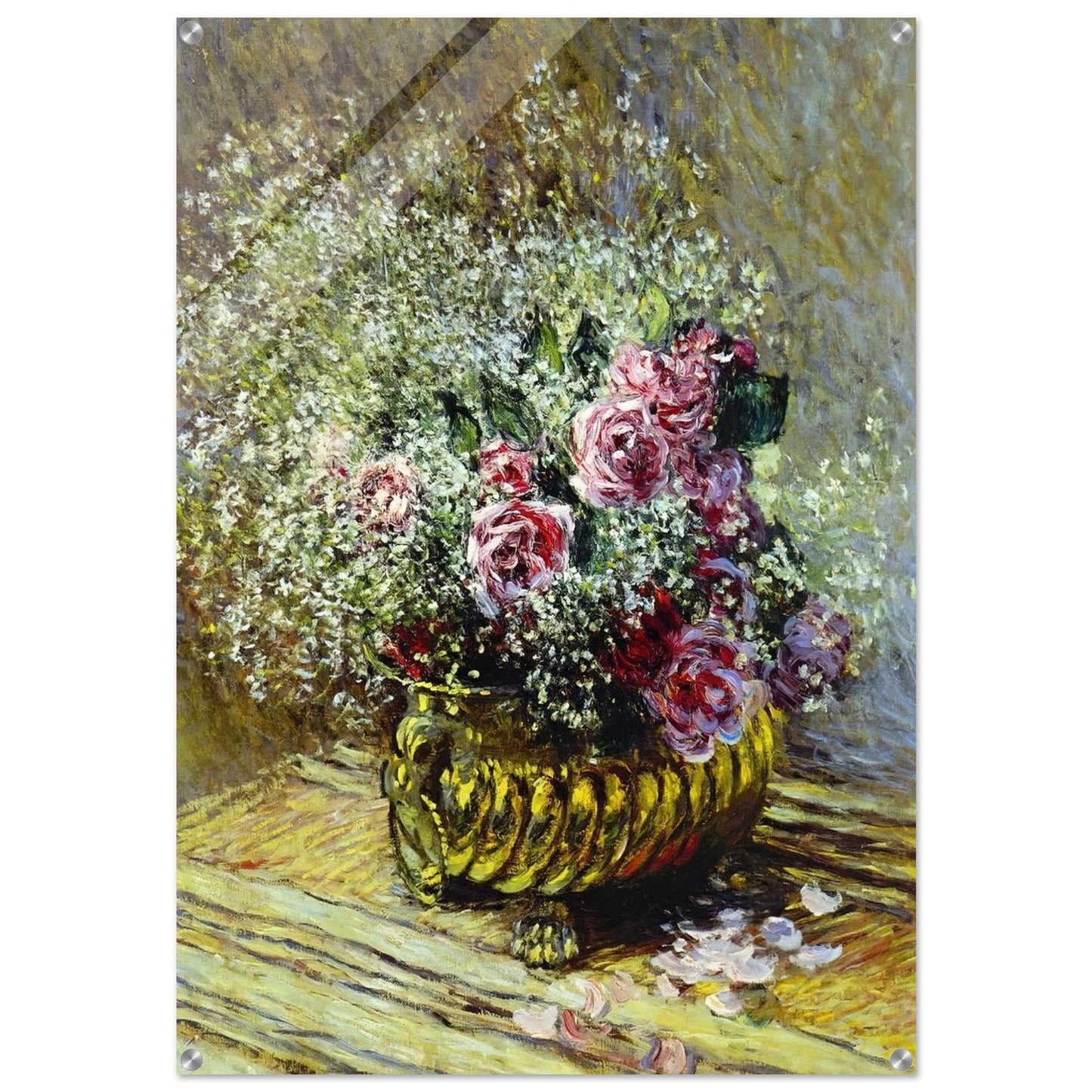 Flowers in a Pot - claude monet Acrylic Print - 70x100 cm / 28x40″ inches