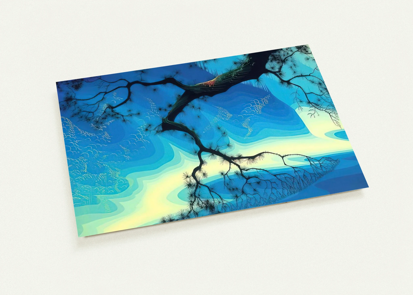 Ocean Mist By Eyvind Earle Pack of 10 Post Cards | Eyvind Earle Post Cards | A6 (10.5 x 14.8 cm) - 4.1 x 5.8 inches