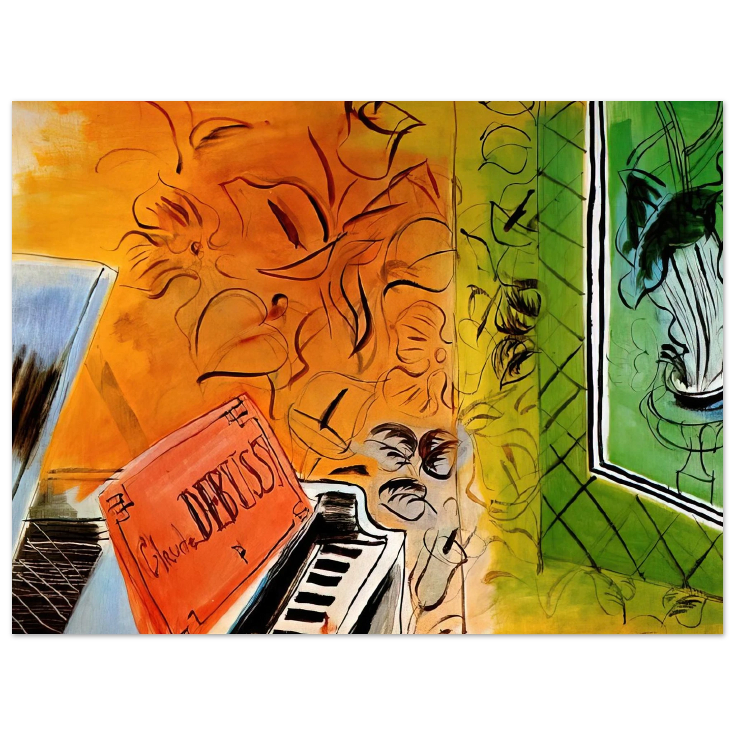 Raoul Dufy - HOMAGE TO CLAUDE DEBUSSY 1952 Fine Art Poster - Default Title