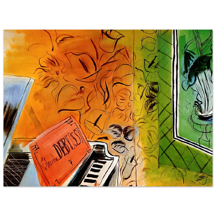 Raoul Dufy - HOMAGE TO CLAUDE DEBUSSY 1952 75x100 cm / 30x40inches Fine Art Poster