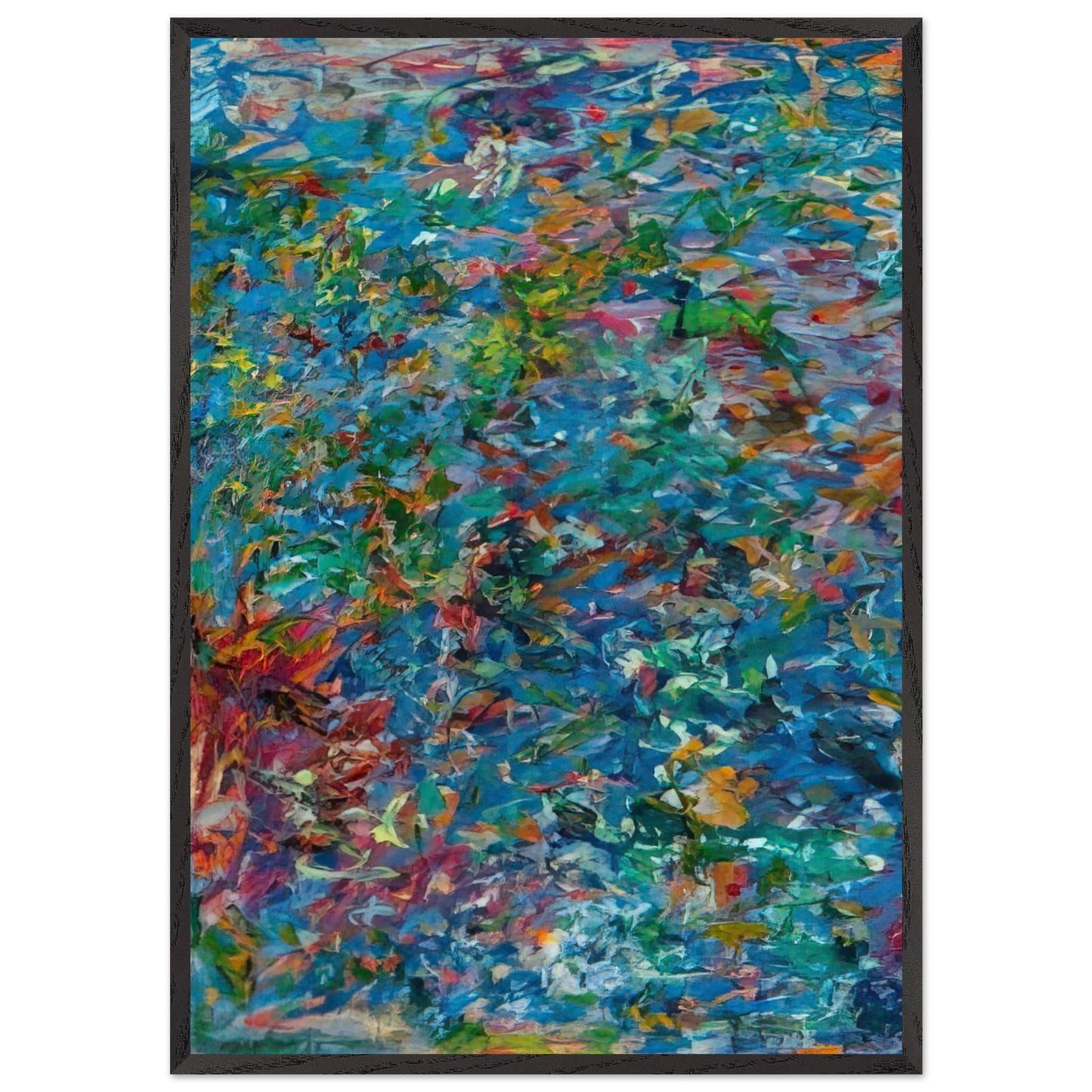 UNTITLED 1963 N4 - Milton Resnick Framed Art Print – Black Wooden Frame - Default Title - -Framed Art Print