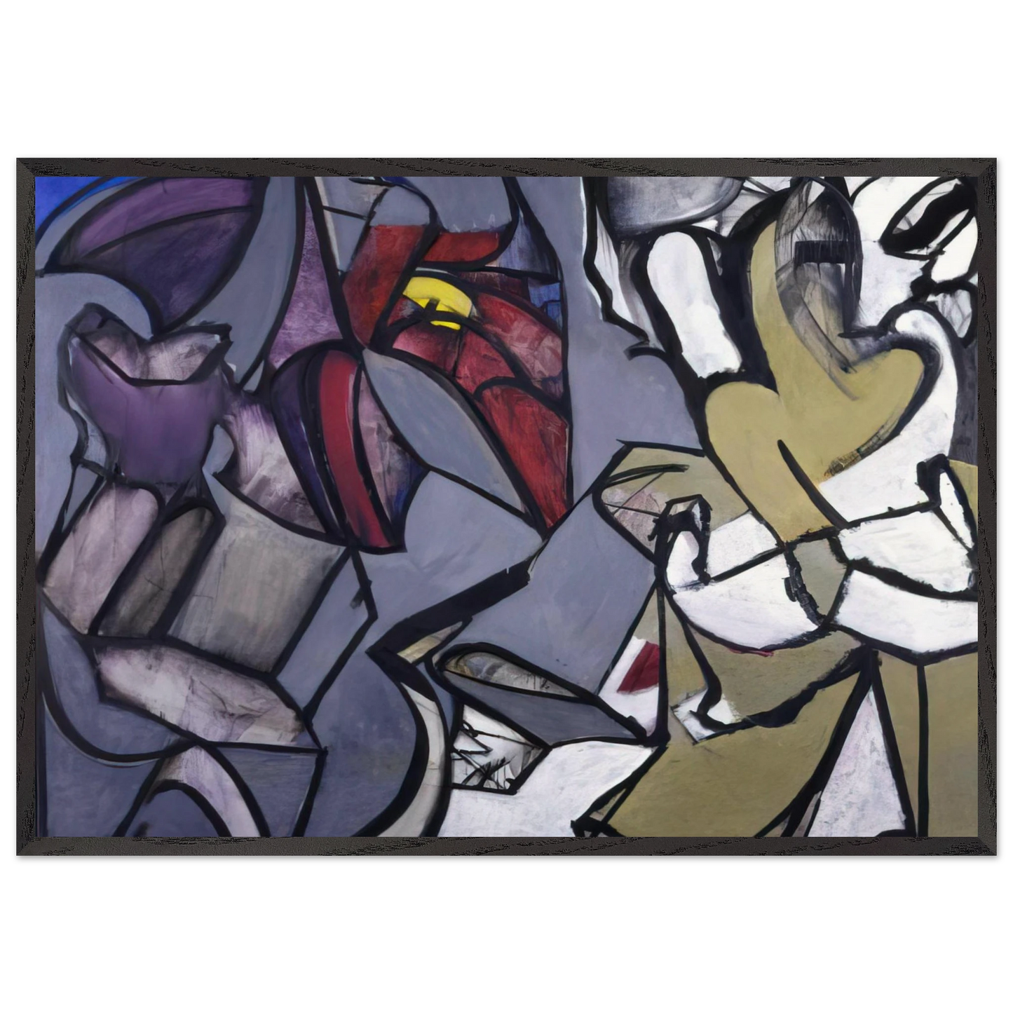 Frank OHara 1926-1966 - Grace Hartigan Framed Art Print – Black Wooden Frame - Default Title - -Framed Art Print