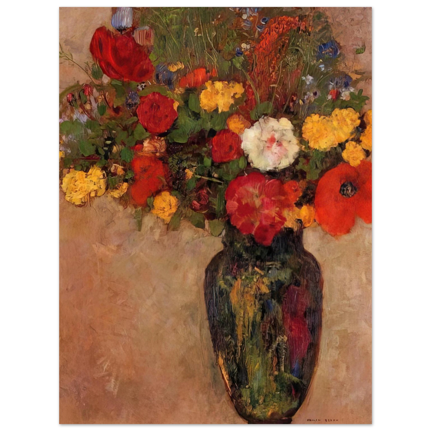 Odilon Redon - VASE OF FLOWERS 7 Fine Art Poster - Default Title