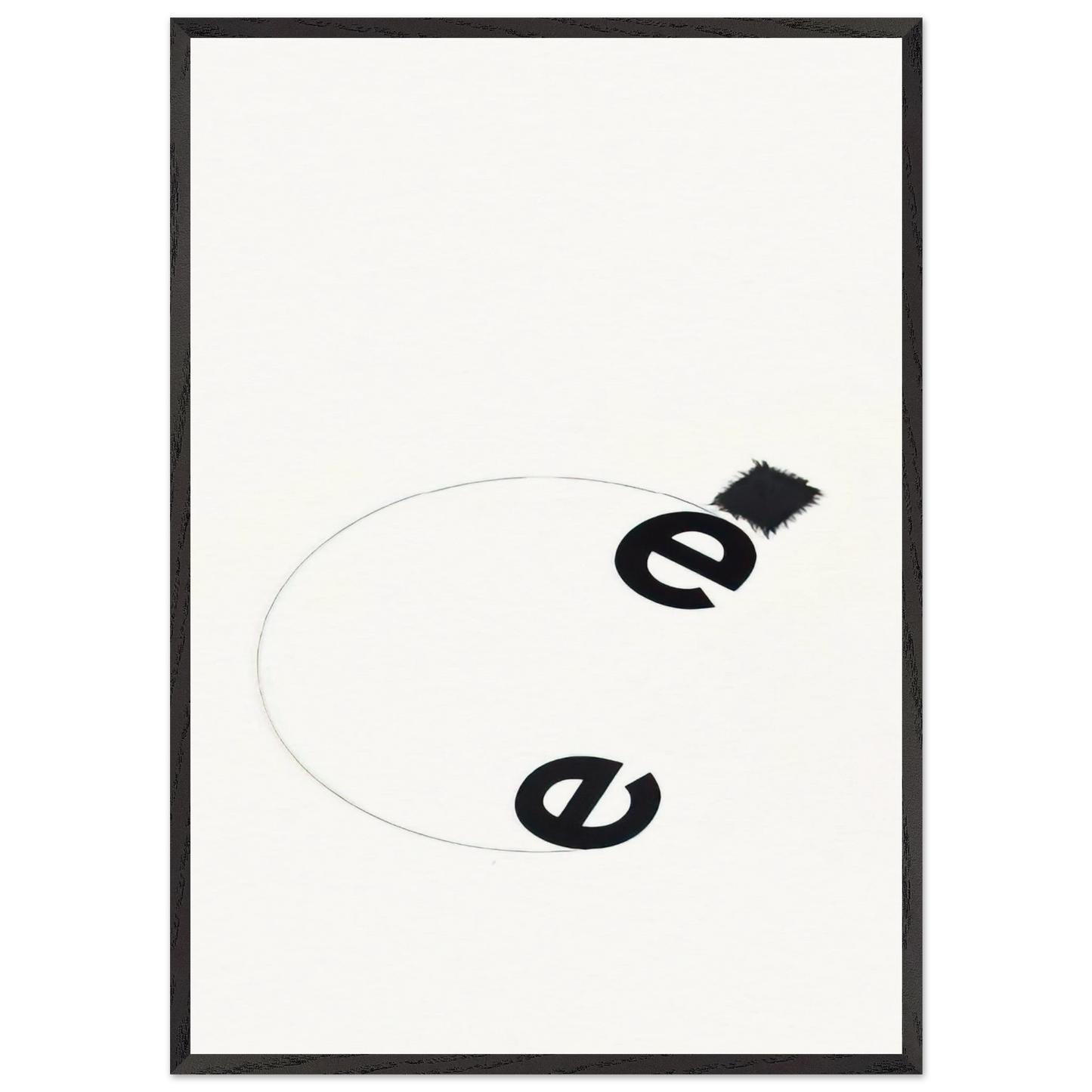 Mira Schendel Toquinhos 1972 - 1972 Brazil - Mira Schendel 70x100 cm / 28x40 inches Framed Art Print – Black Wooden Frame