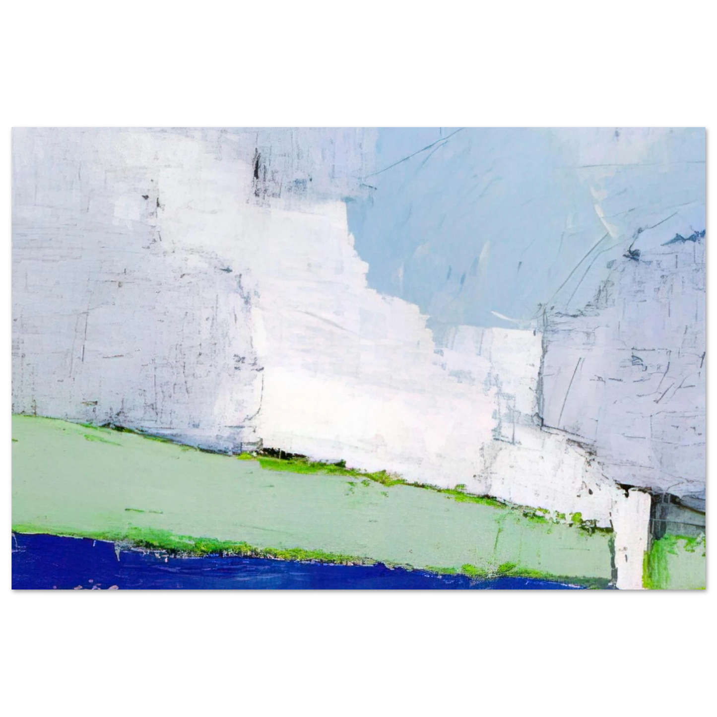 Nicolas de Stael - Paysage de Vaucluse No. 3 - 1953 Fine Art Poster - 75x100 cm / 30x40 inches