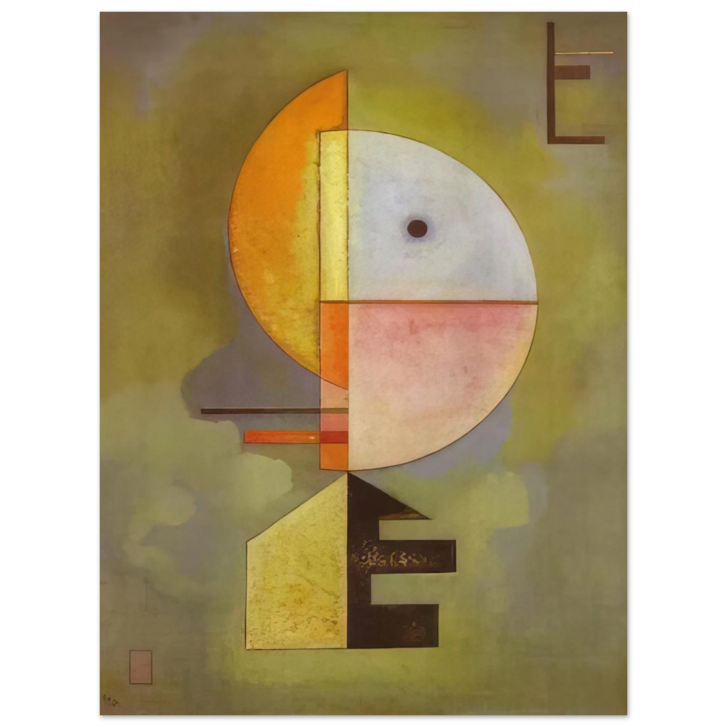 Wassily Kandinsky - UPWARD 1929 Fine Art Poster - Default Title