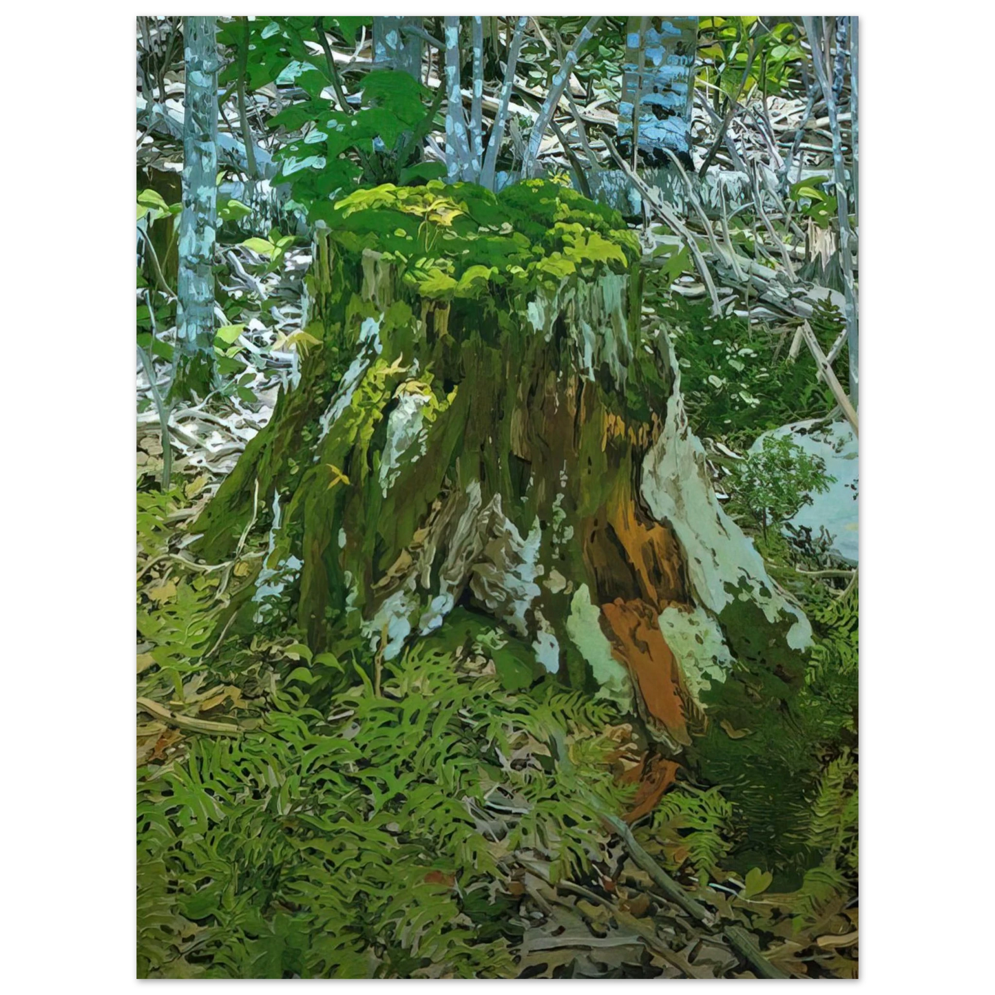 Neil Welliver - Stump - 2000 Fine Art Poster - Default Title