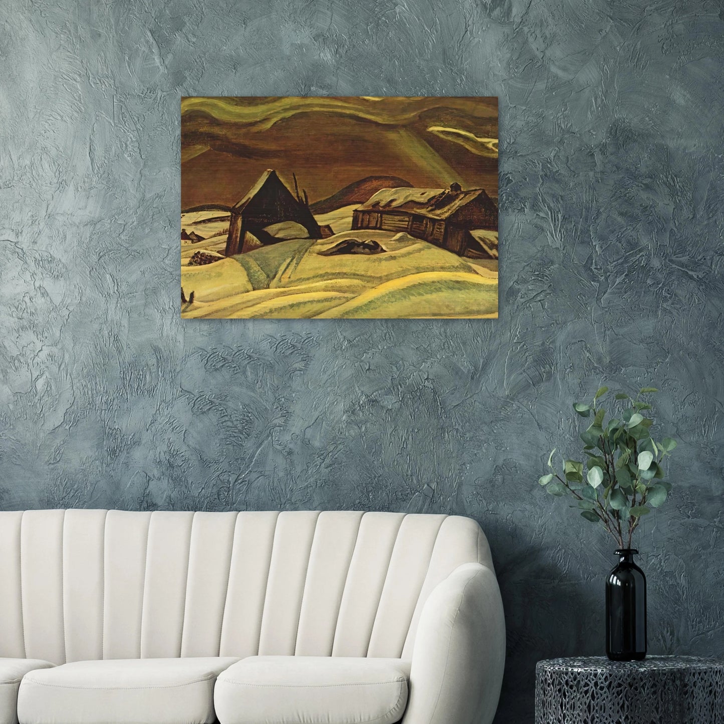 Grey Day, Laurentians - 1928 - A.Y. Jackson Brushed Aluminum Print - 70x100 cm / 28x40 inches | A.Y. Jackson Aluminum Print | A.Y. Jackson Prints