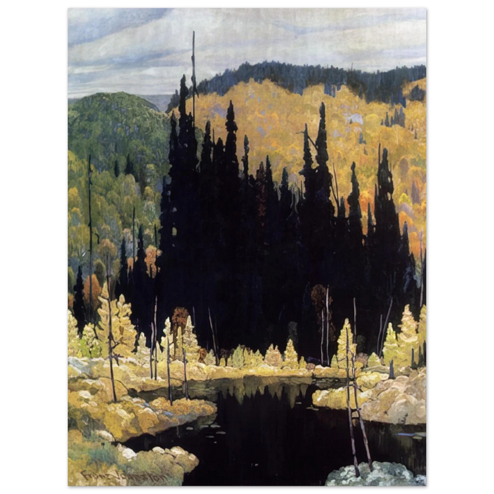 Frank Johnston - Autumn, Algoma - Art Nouveau Modern 75x100 cm / 30x40inches Fine Art Poster