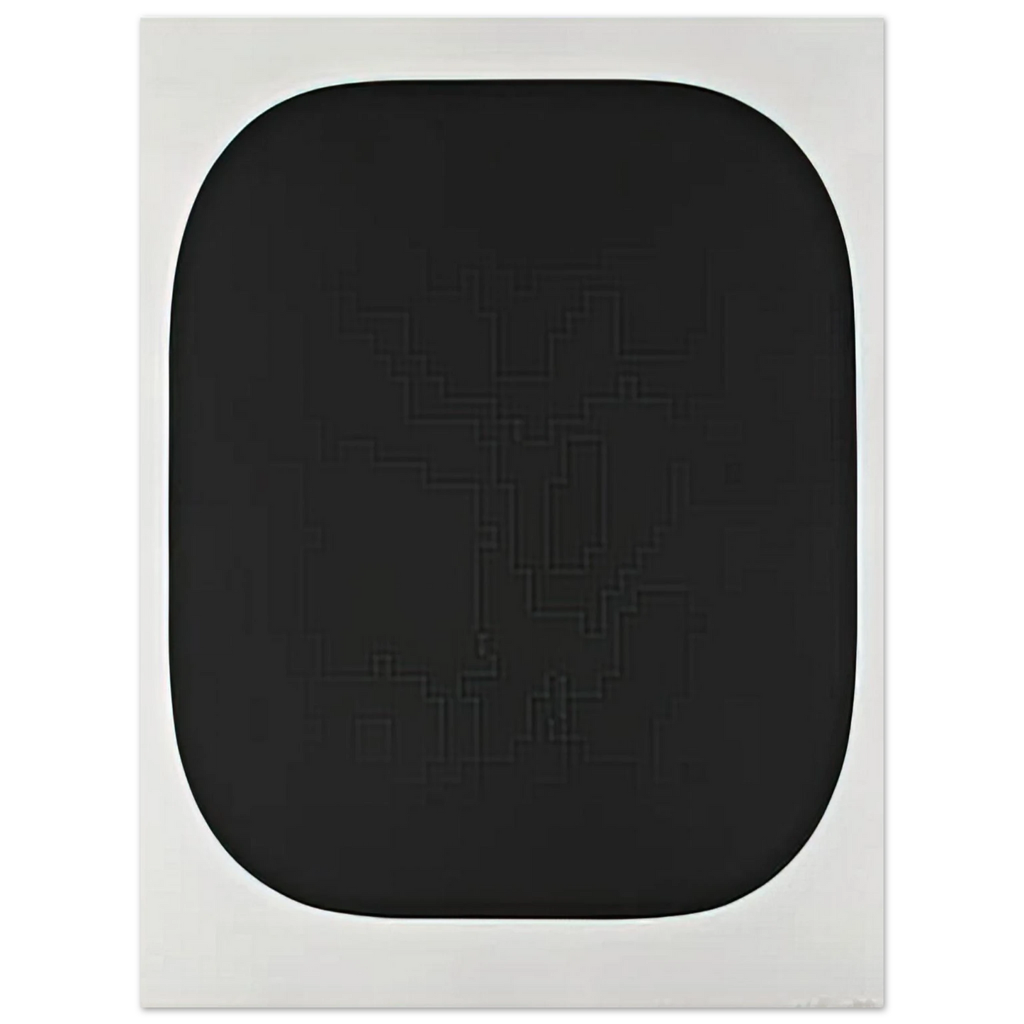 Ellsworth Kelly - Black Variation IV, from Second Curve series Fine Art Poster - Default Title