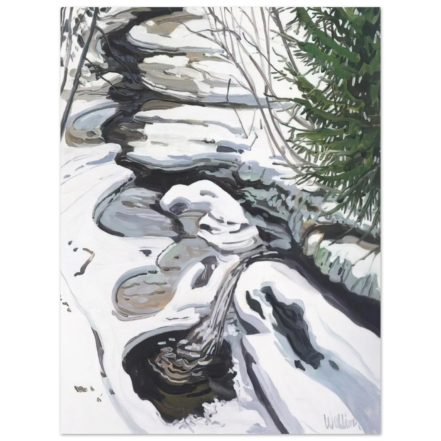 Neil Welliver - Study for Head of Passagassawaukeg - 1992 Fine Art Poster - Default Title