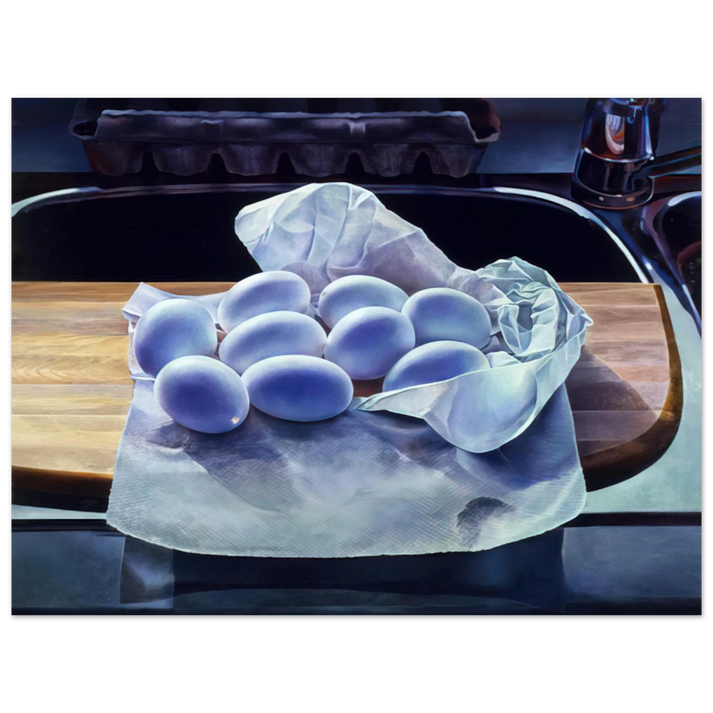 Mary Pratt - Hollowed Eggs for Easter - 1983 75x100 cm / 30x40inches Fine Art Poster