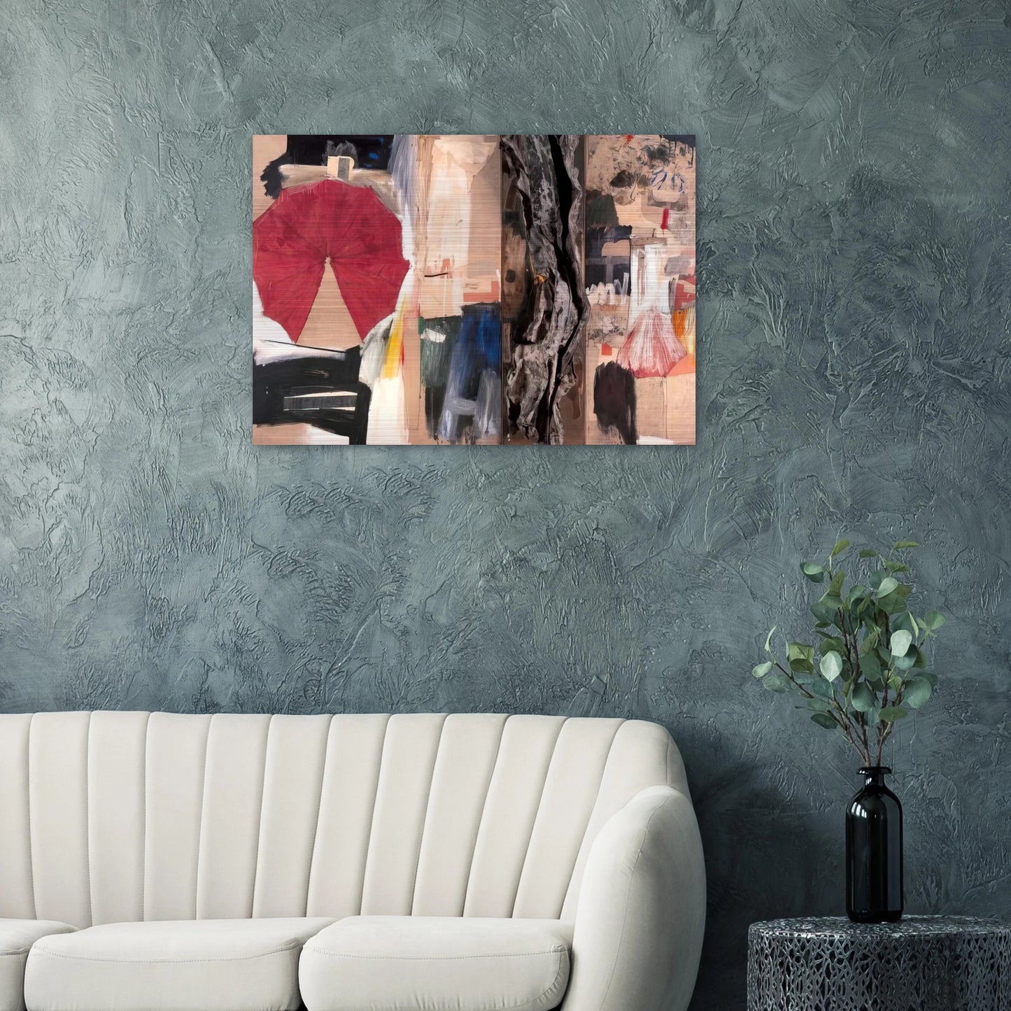 ALLEGORY 1960 - Robert Rauschenberg Brushed Aluminum Print - 70x100 cm / 28x40 inches | Robert Rauschenberg Aluminum Print | Robert Rauschenberg Prints