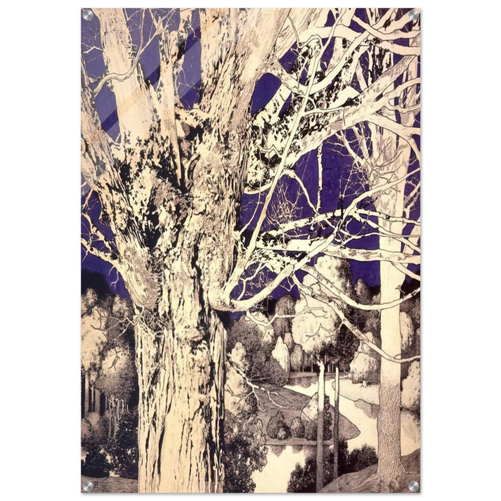 Solitude - Maxfield Parrish Acrylic Print - 70x100 cm / 28x40″ inches | Maxfield Parrish Wall Art | Maxfield Parrish Prints