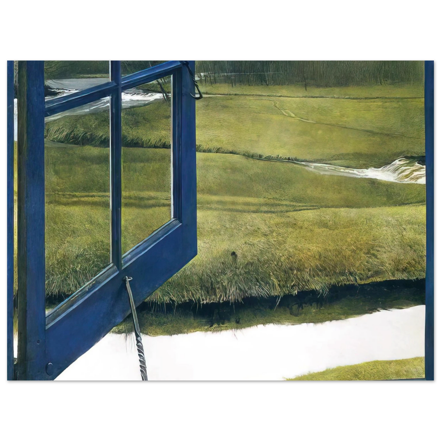 Andrew Wyeth - LOVE IN THE AFTERNOON Wall Art - 21x29.7 cm / 8x12" - Fine Art Poster - -