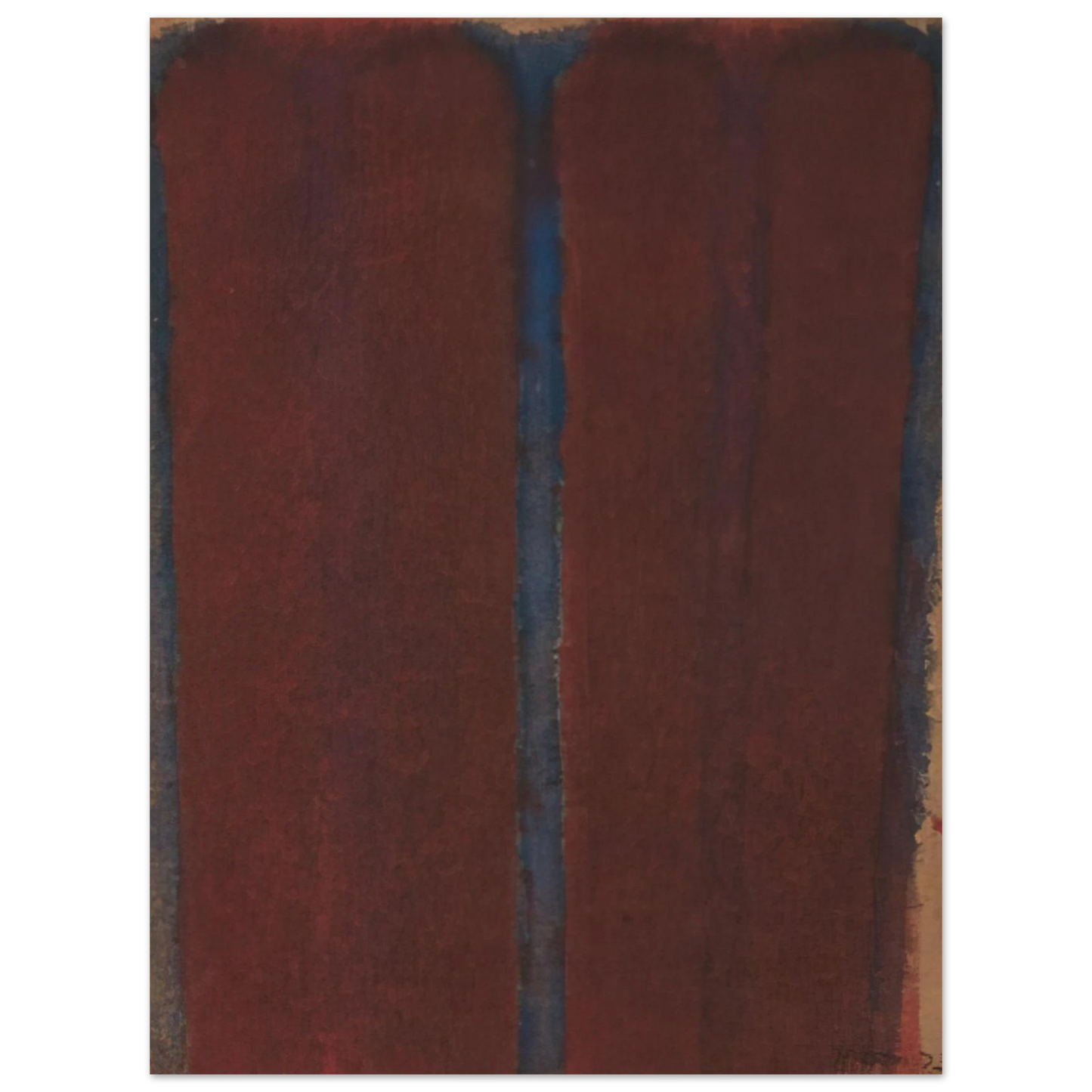 Yun Hyong-keun - Umber Blue - 1973 Fine Art Poster - Default Title
