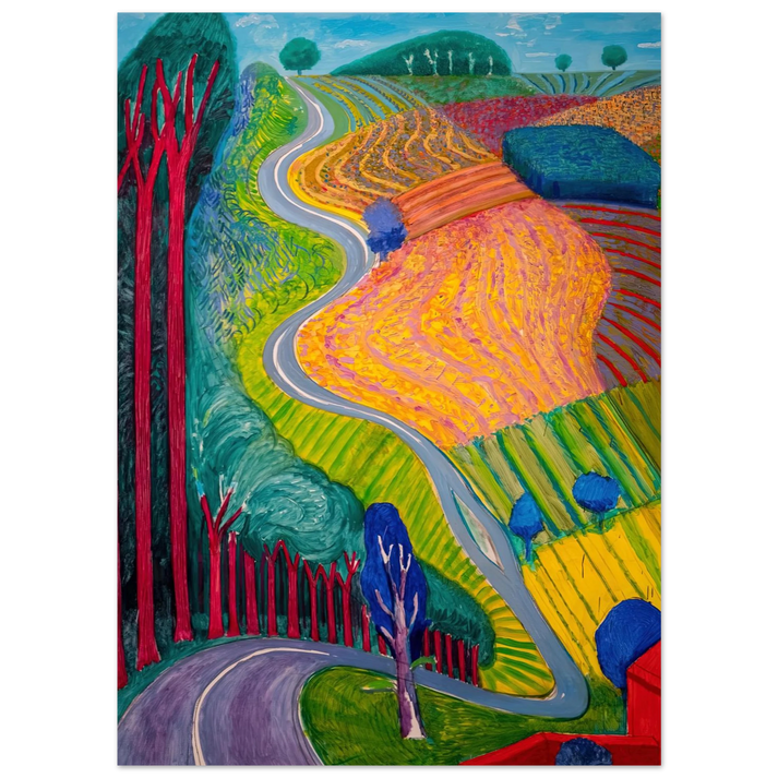 David Hockney - David Hockney Wall art - 15x20 cm / 6x8 inches - Fine Art Poster-canvas - -