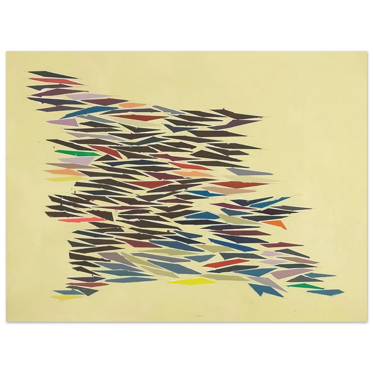 Robert Goodnough - Colors with Yellow - Post-Painterly Abstraction Fine Art Poster - Default Title