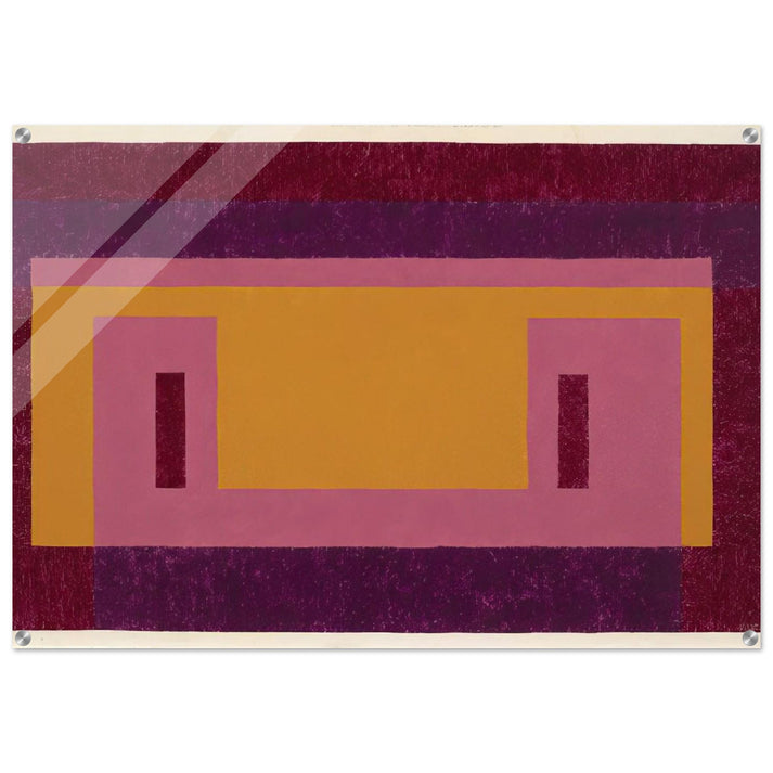 VARIANT ADOBE FAMILIAR FRONT 1948 - Josef Albers Acrylic Print - 70x100 cm / 28x40″ inches