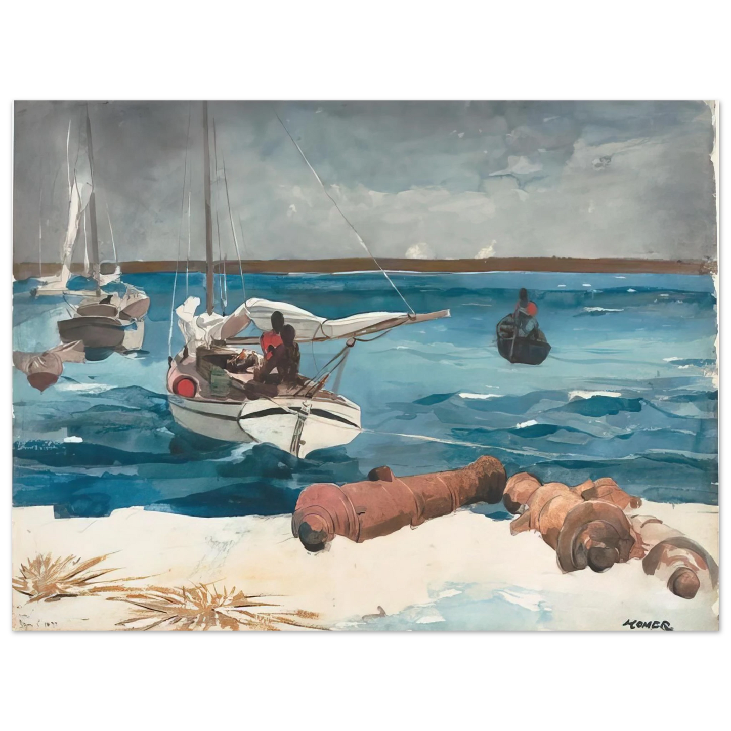 Winslow Homer - NASSAU 1899 Fine Art Poster - Default Title