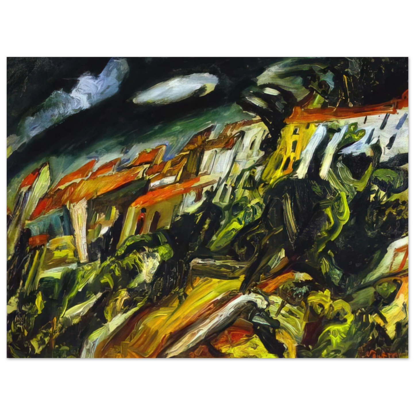 Chaim Soutine - VIEW OF CERET Fine Art Poster - Default Title