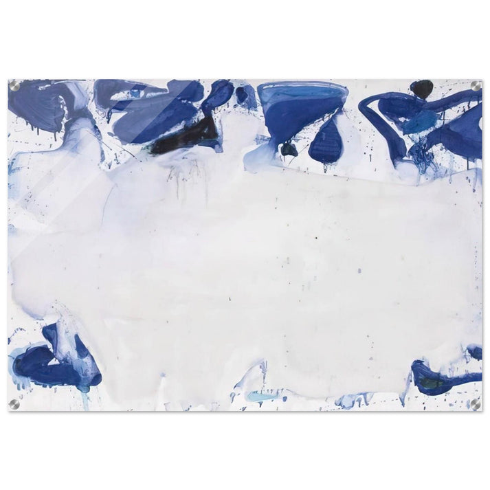 Composition in Blue and White - Sam Francis Acrylic Print - 70x100 cm / 28x40″ inches